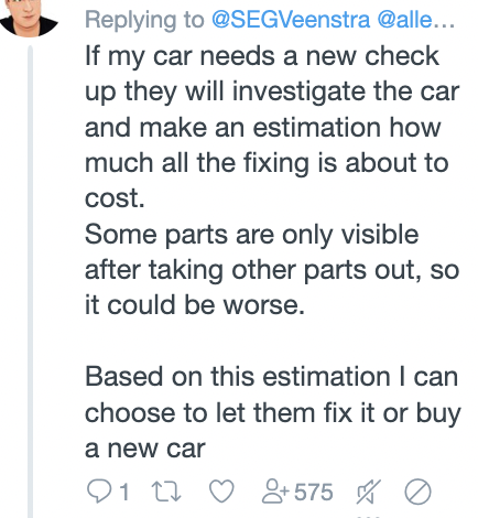 allenholub's tweet photo. Lord save us from bad metaphors! We do NOT work on cars. We do NOT build houses. We do NOT repair appliances. Where does this thinking even come from? Most of the people who use these metaphors know better. They are actively misleading. https://t.co/fbTeT1632P