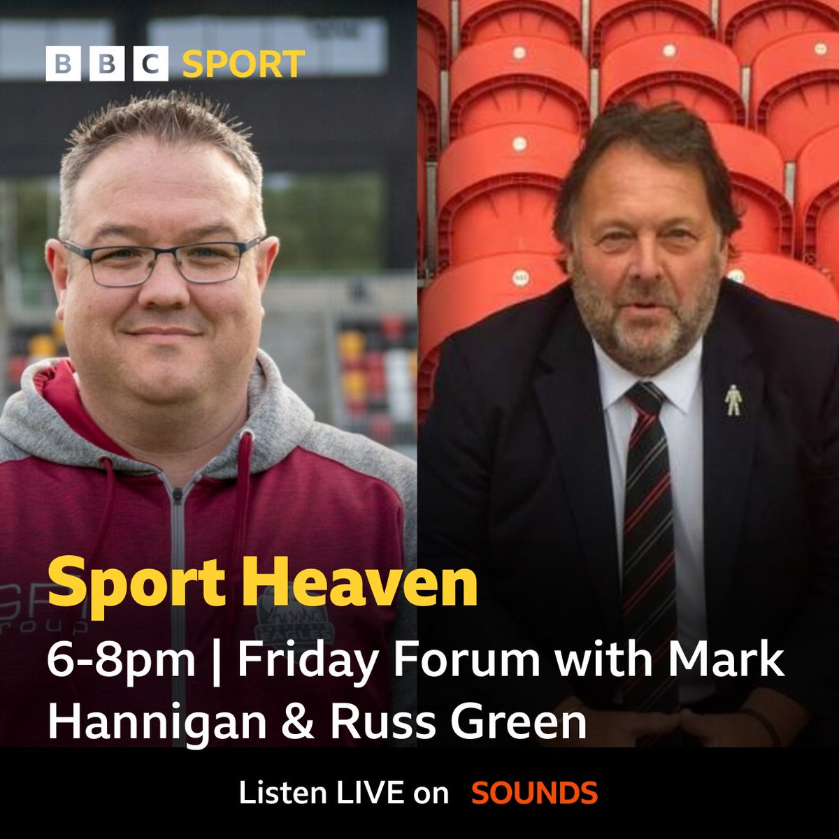 📢  Sport Heaven from 6pm!

🦁 <a href="/Lionesses/">Lionesses</a> preview with @helenfootball

🏏 Yorkshire CC boss Ottis Gibson ahead of #FinalsDay

🗣 The Friday Forum with <a href="/markhannigan/">Mark Hannigan</a> &amp; <a href="/russgre31883829/">russ green</a> 

📻 88.6 FM &amp; Digital 
Sounds👉bbc.in/1507

#WEUROS2022 | <a href="/BBCSheffield/">BBC Sheffield</a>