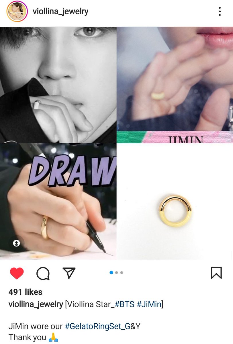 【Viollina】BTS JUNGKOOK & JIMIN着用★Gelato Ring Set busan baes 🥕🐾 on X: