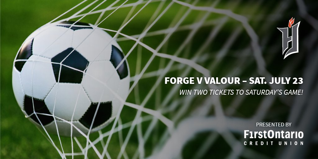 FirstOntarioCU's tweet photo. It’s our FirstOntario Gameday with the @ForgeFCHamilton on July 23! Enter to #win two tickets to see the @ForgeFCHamilton take on the @ValourFootball at Tim Hortons Field in #HamOnt! Enter now: https://t.co/rQtoF8PwQK #giveaway #Soccer #FirstONCommunity #FirstONGameDay https://t.co/wBZfwzj10P