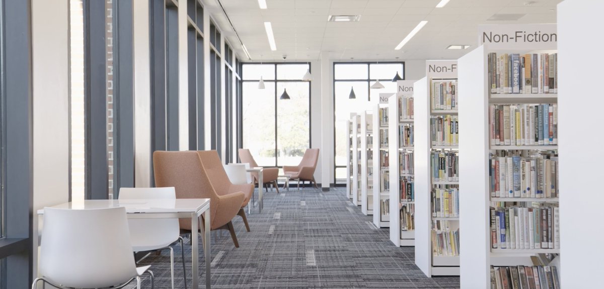 Designers at <a href="/opnarchitects/">OPN Architects</a> transformed the Lawrence County Public Library in Louisa, Kentucky, into an #accessible &amp; #inclusive space that promotes digital literacy. 

Watch transformation in action. → bit.ly/3PeI1Di

#AIAFilmChallenge