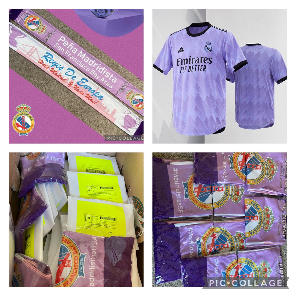 madridistasSF's tweet photo. If you like our colors for this season, you are going to love the scarves will have for our Active Socios this year! For those attending the matches in LV, SF or LA be on the lookout for a package in the mail. You can also get your scarf at any of our live meetups this season. https://t.co/zQ33WETdbx