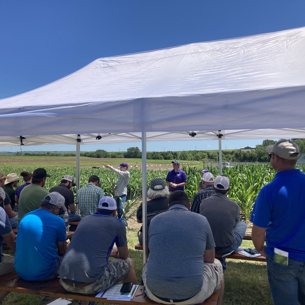 RachelVCott's tweet photo. All bets are off when they hand me a tiller…

Loved talking corn this week at the @KSAgRetailers @KStateRE Summer Field School in Manhattan 🌽🥳 https://t.co/vgBnHG53zt