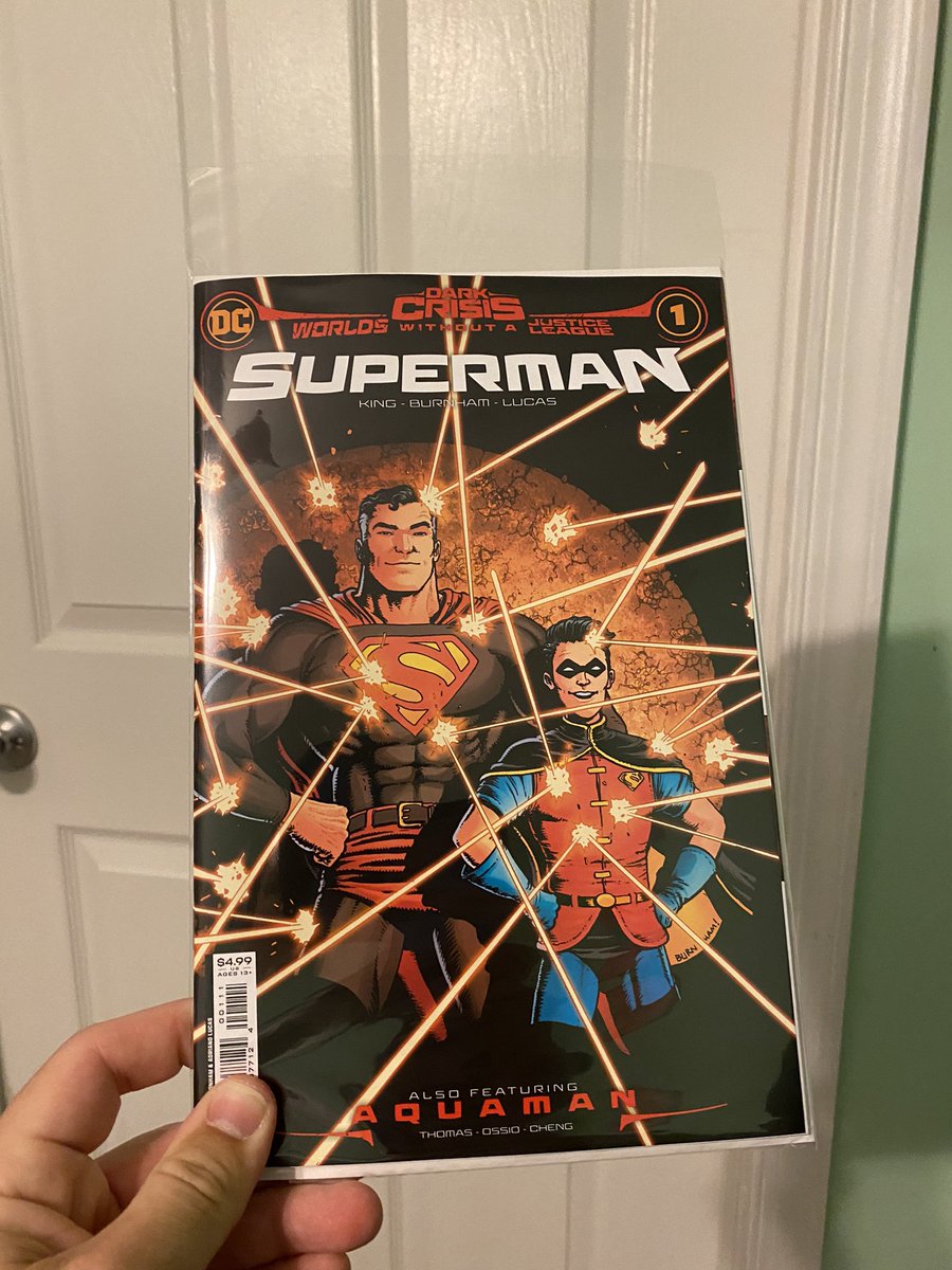 Love the cover of this Dark Crisis tie in. Also really dug the Robin esque suit for Superboy #superman #darkcrisis #justiceleague #dccomics #readmorecomics #comics