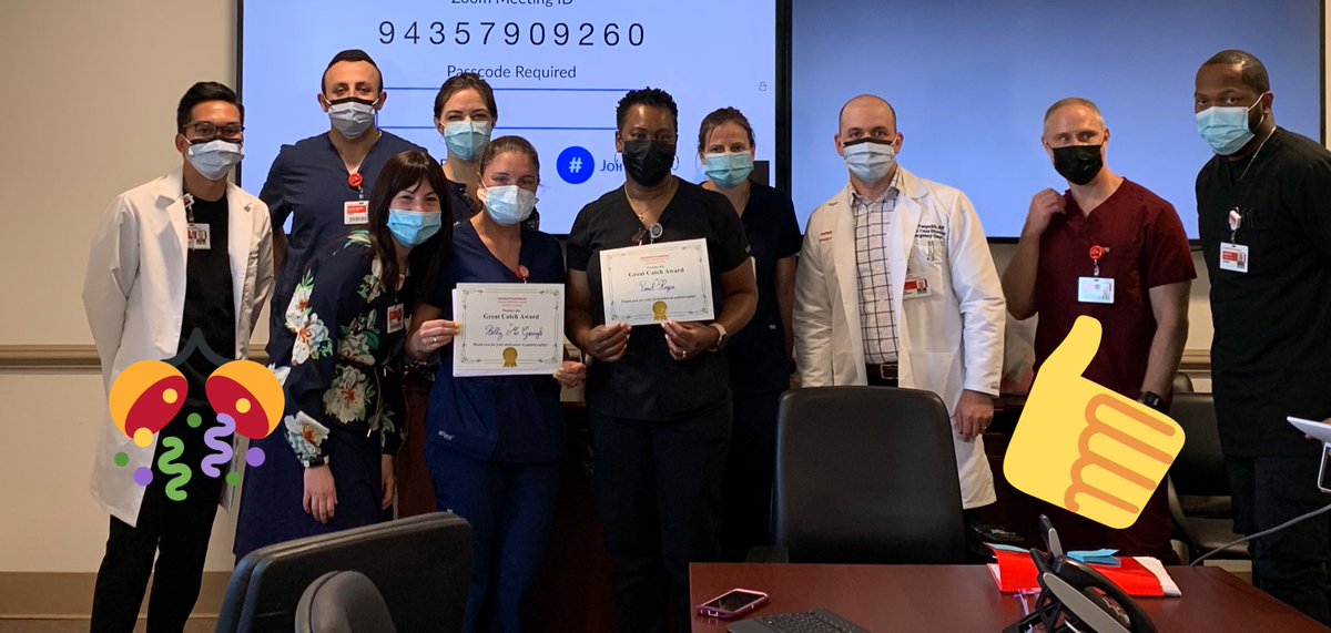 Great engagement at our nursing quality council meeting… and our favorite- presenting Great Catch Awards🎖to two Great nurses Kelly @M8NYPBK and Pearl @NypbmhE 🙌👏🫶
