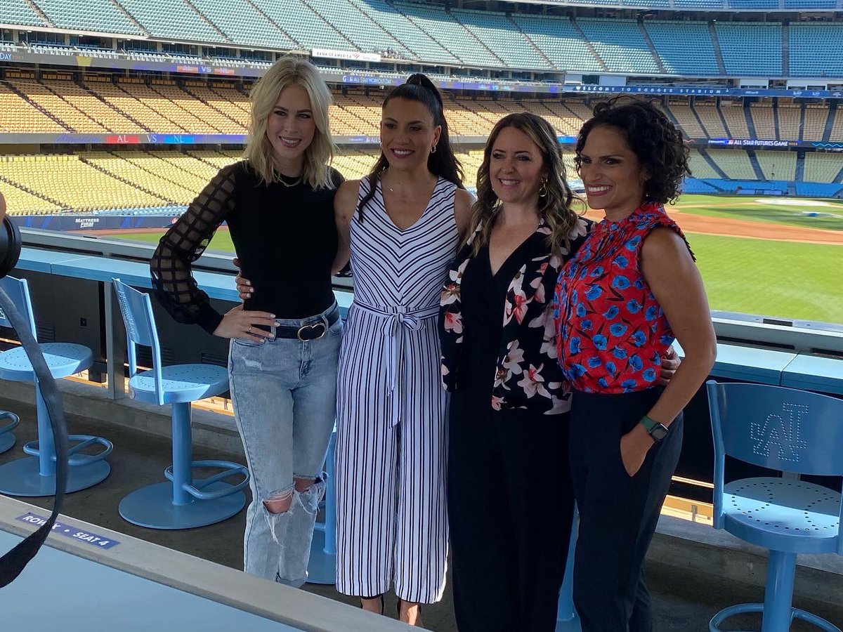 jillpainter's tweet photo. Thanks to the @Dodgers &amp; @WISELosAngeles for kicking off the @allstargame &amp; week w/ a great event celebrating all the amazing things women do in baseball, all the stuff we see and all the women behind the scenes who help make the sport great. ⚾️ https://t.co/5yfbPZj7c2