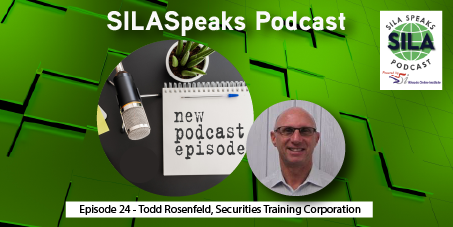 SILA_News's tweet photo. Join Allister and Diana as they have a great talk with Todd Rosenfeld, the Chief Learning Officer at Securities Training Corporation. Learn about his 40+ years of experience in the securities and insurance industry and how training has evolved over time.  https://t.co/HMWNVivtIJ https://t.co/zLCCoCFIM6
