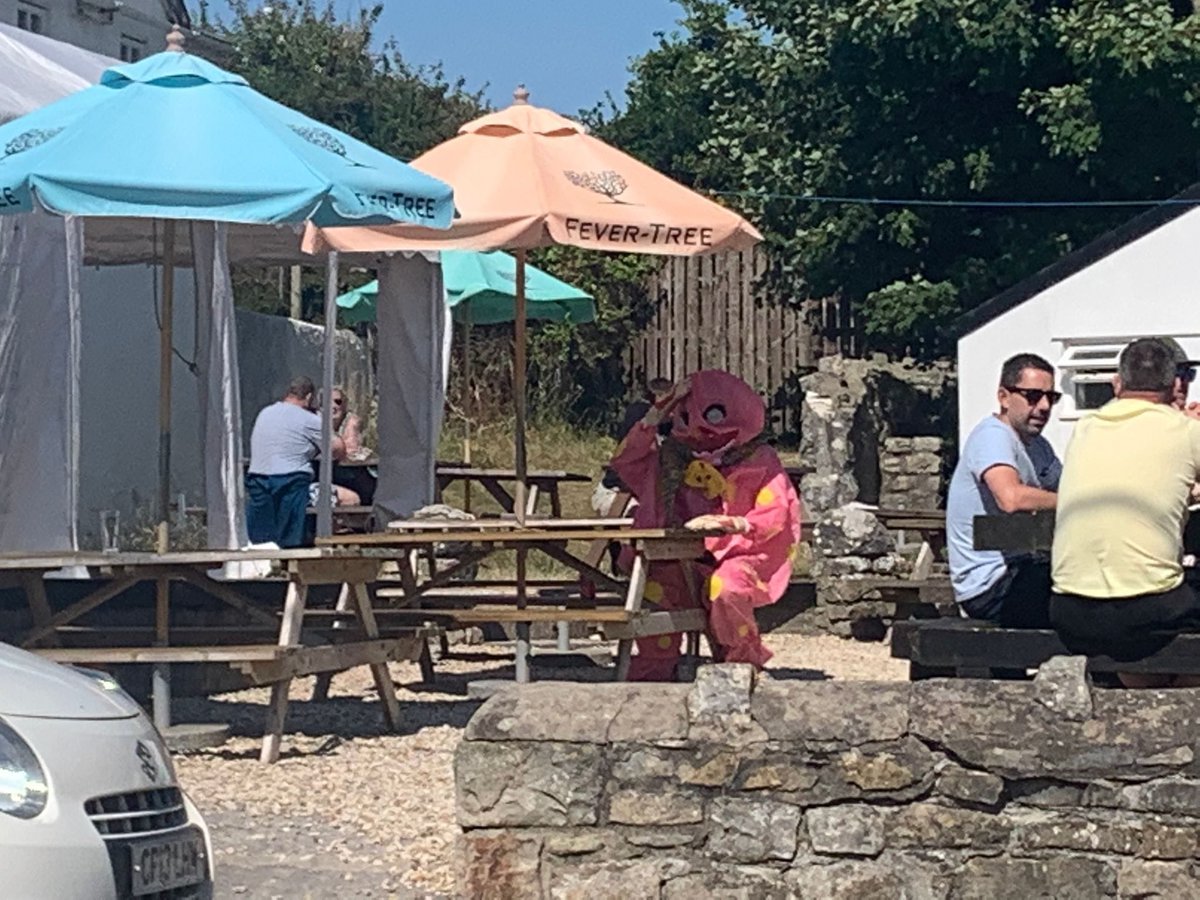 strangecalling's tweet photo. @LlantwitMajorFC what is Mr Blobby doing in Llantwit? Going the the cup final tonight that’s what! #llantwit #WindmillArmy https://t.co/G6jWU4zrQC