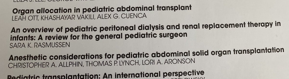 Sara Rasmussen (@phoenixlaughter) on Twitter photo Proud to have been included in this important update to pediatric transplantation. There is much for the pediatric surgeon to know and offer these vulnerable kids! <a href="/APSASurgeons/">APSA Surgeons</a> Proud to have been included in this important update to pediatric transplantation. There is much for the pediatric surgeon to know and offer these vulnerable kids! <a href="/APSASurgeons/">APSA Surgeons</a>