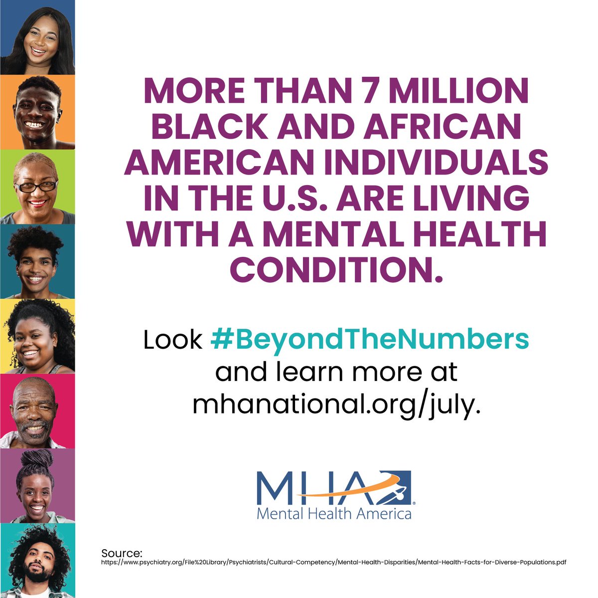 #BeyondTheNumbers #BIPOCMentalHealthMonth #MentalWellness #MetalHealthMatters #BackToMHBasics #NotAlone #MentalHealthMonth 

mhanational.org/issues/black-a…