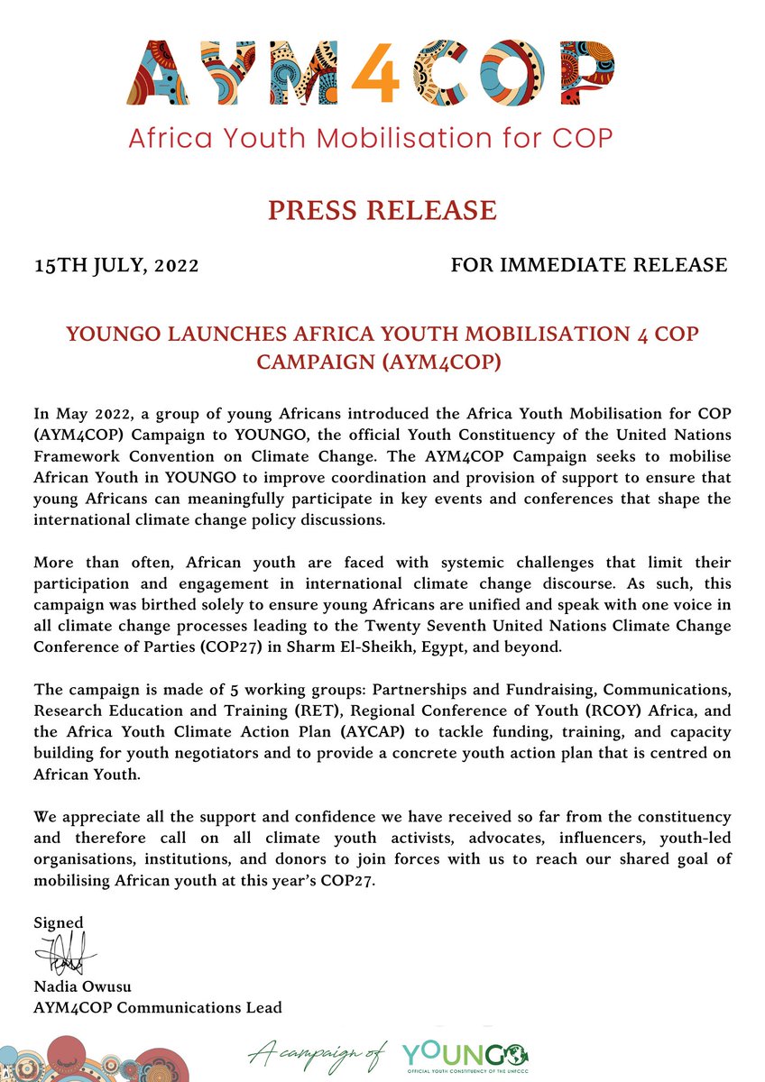 KodjoObed's tweet photo. My name is Obed KODJO from Benin🇧🇯 and I'm glad to be part of the Comms team for #AYMCOP- a campaign that seeks to mobilise African youths  for #COP27 https://t.co/Uji8tnOQ41