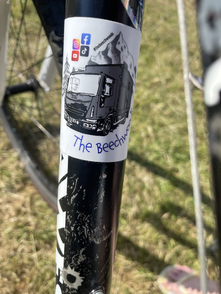 The stickers have started on the little ones bike so he is happy 😊