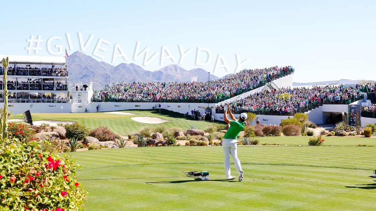 WMPhoenixOpen's tweet photo. It's #NationalGiveawayDay! Share this post and tag some friends for a chance at tickets to #thepeoplesopen in 2023! https://t.co/pZH4VZWdka