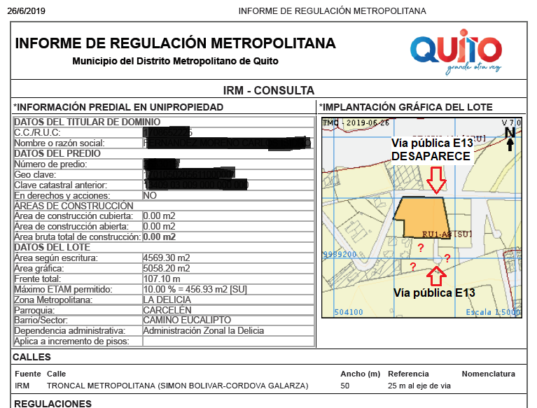 PalMeja3's tweet photo. @dawelabc @EsteffaPf @CaroAlarconC @MunicipioQuito @santiguarderas @amcquito @FiscaliaEcuador @quitohonesto @janethinostroza @zona_ladelicia @analialedesmaec @MoniSandovalUIO @danivala1808 @gisella_bayona @alexcevallos88 @fercevallos8 @andreabaezq @RegistroQuito Lamentablemente, en nuestro caso desaparecieron 2 vías públicas (E13 y pasaje 10286-95) e intentan apropiarse de 7400m² de AREA COMUNAL con la asesoría de los mismos servidores municipales @zona_ladelicia!
La presunta corrupción fue denunciada en @quitohonesto https://t.co/SN8RJY6LUz