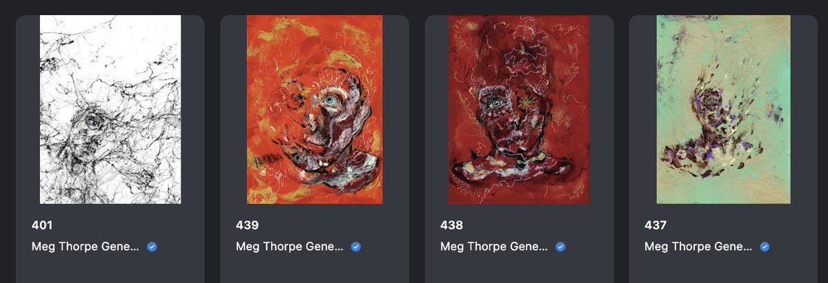and we're ready. 👀👏🏻

4 new artworks minted on Opensea! All 1/1's + the physical included.

These will go live today at 10pm BST / 5pm EST.

See below for the OS links and the dimensions of each physical piece 👇🏻👇🏻