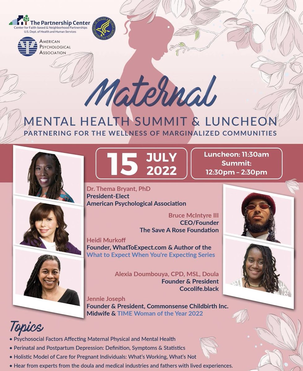 The Partnership Center is excited to partner with <a href="/APA/">American Psychological Association</a> to engage in a robust discussion on maternal health within our communities!