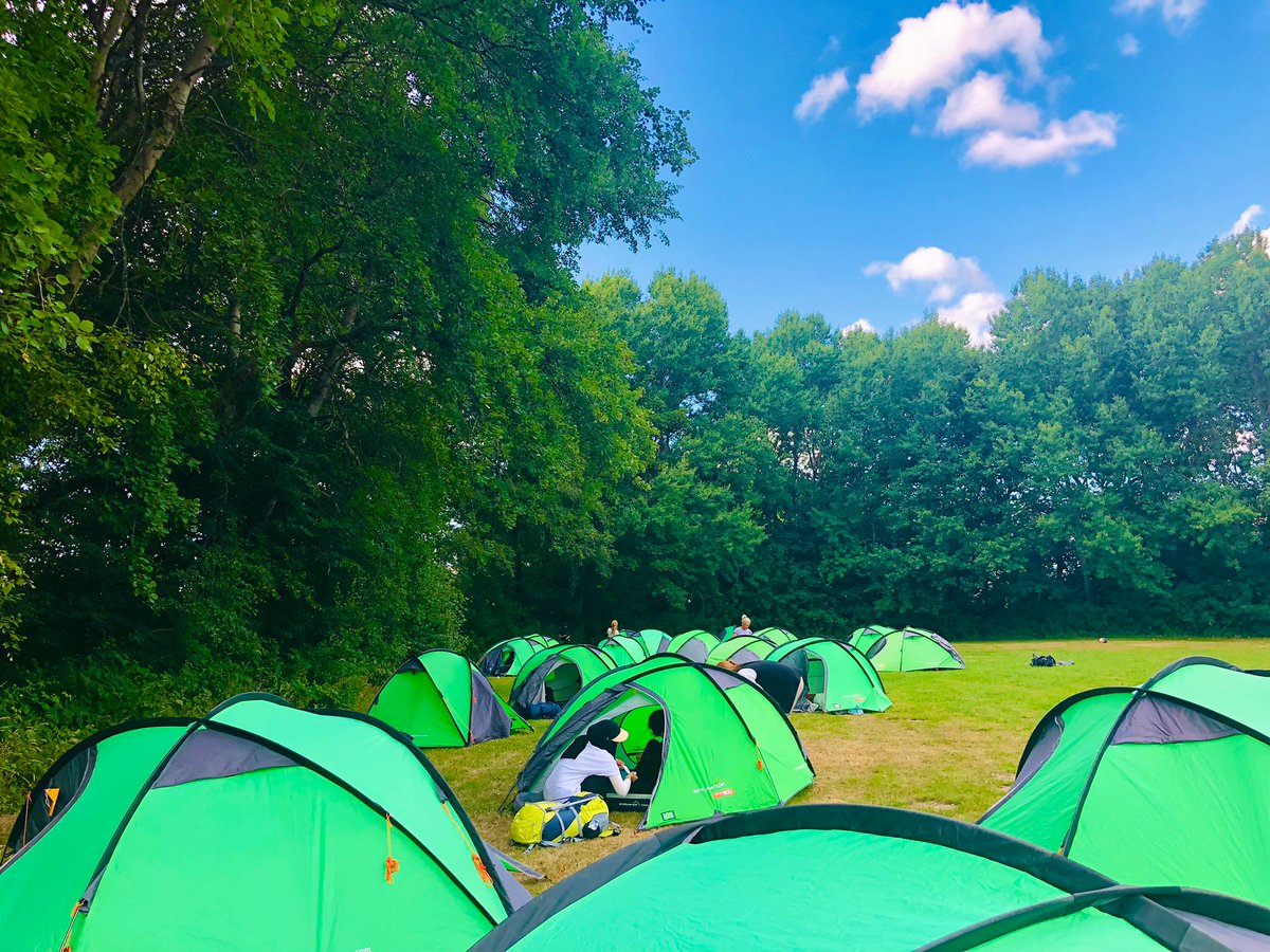 All pitched up and raring to go 🏕️ #dofe 

Our #DukeOfEdinburghAward students are basking in the evening sun!