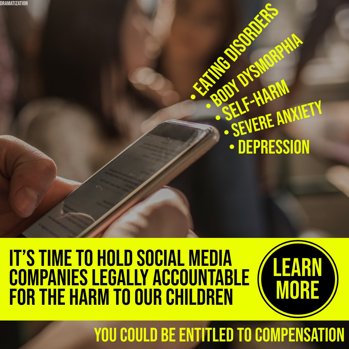 wolfofjustice_'s tweet photo. Children and Teens who are on social media, and have suffered mentally and physically, may have legal rights and deserve financial compensation. It's time to take a stand.