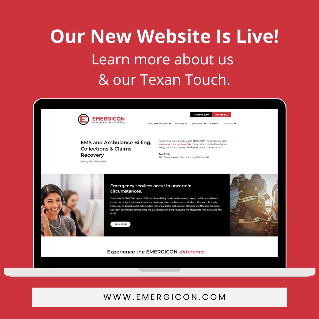 EMERGICON's tweet photo. 🚀 It’s launch day for the newly redesigned https://t.co/e5xqvJGHr4 🚑 EMERGICON exists to serve first responders so they can serve their communities! We redesigned our website to help our clients, and their communities, find what they need quickly and enjoyably – check it out 👓 https://t.co/cmfTnXWX3n