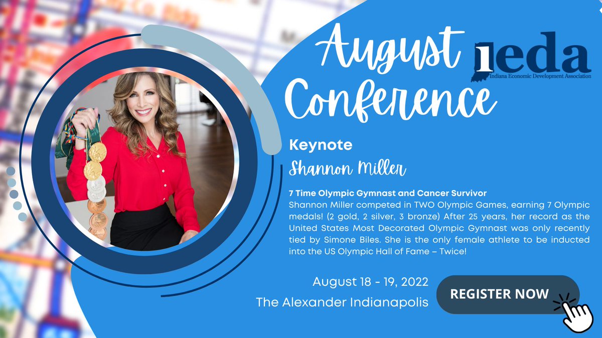 Join us at the August Conference and hear from 7 Time Olympic Gymnast Shannon Miller! Register today! 
ieda.org/page-1734092