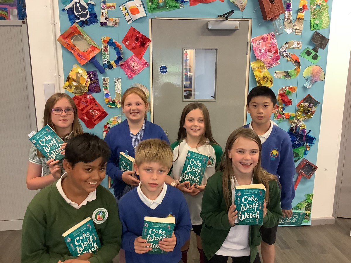 This afternoon, our Year 4 #bookclub were excited to welcome children from All Saints to discuss ‘The Cake, The Wolf and The Witch’. They shared lots of insightful and imaginative ideas around the story and are eager to finish the final chapters! 📚 #sjsbenglish #sjsbreading