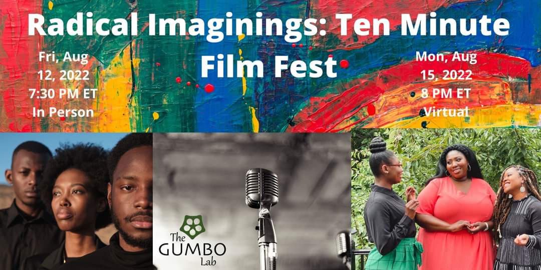 Coming in August from the amazing @Andersontamara and @LabGumbo; A Ten-Minute Film Fest - Radical Imaginings! Tickets go on sale today! 
sites.google.com/view/gumbo-lab…