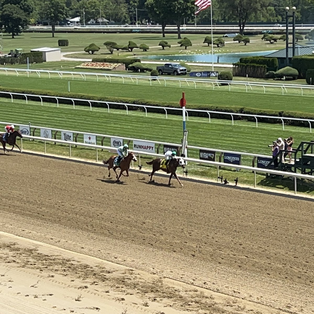 sackatogastable's tweet photo. Day 2 officially under way! Tune in to Race 6 today as Saratoga Flash goes 1 1/16 miles on the inner turf with @trevormmccarthy up. Safe ride all!
#goflashgo https://t.co/ixJXuMfZOJ