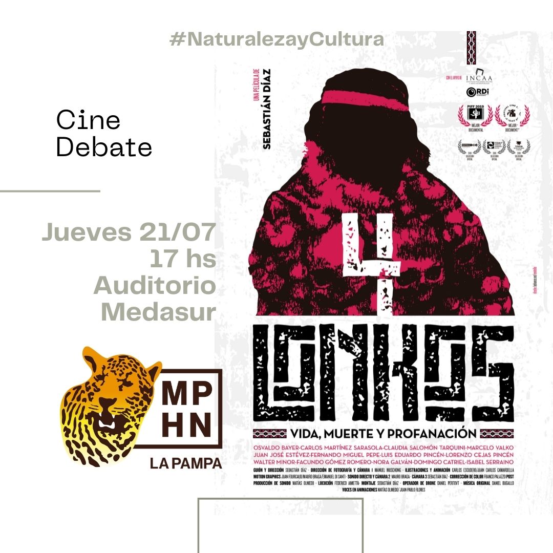 sebadiazmanzi's tweet photo. 4 LONKOS en el Auditorio Medasur de Santa Rosa, La Pampa. Próximo jueves 21/7 a las 17 hs.
#4lonkos #medasur #santarosa #LaPampa #cine #Documental https://t.co/LGUYkvWmYg