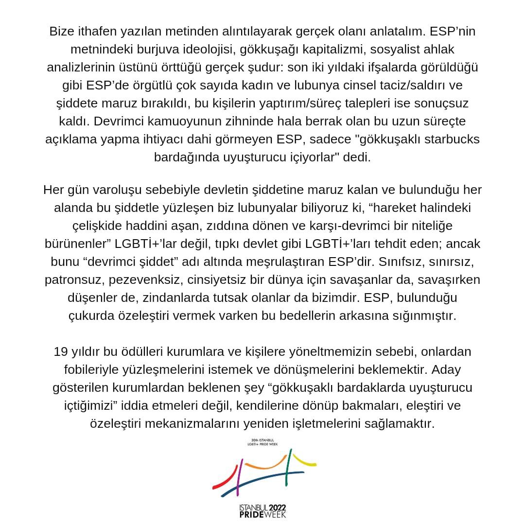 İstanbul LGBTİ+ Onur Haftası tweet media