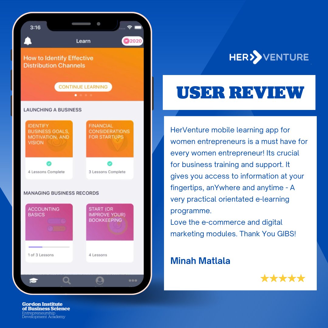 GIBSAcademy's tweet photo. Have you tried the #HerVenture App for yourself?
Download here:
Google Play Store: https://t.co/h9ctQdj8yl
Apple Store: https://t.co/atsbptqrs8
#Learning #AppBasedLearning #AccessToMarkets #GIBS https://t.co/puTdvvzRCD