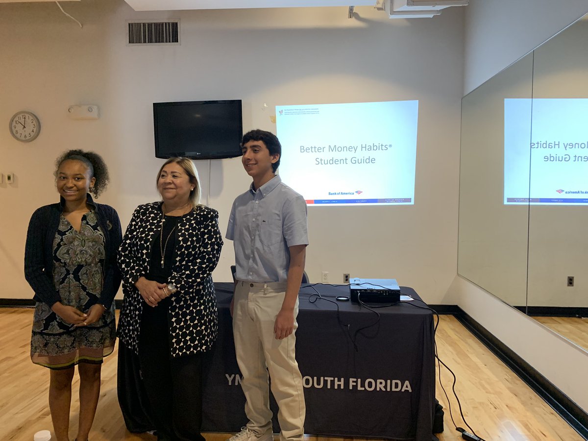 Lilia_Ciciolla's tweet photo. .@BankofAmerica Miami Student Leaders learning about #BetterMoneyHabits! Thank you Sonia Russi &amp; @v_laguerre for this informative session! 
#FinancialLiteracy @ymcasoflo https://t.co/eMJftOKYCF