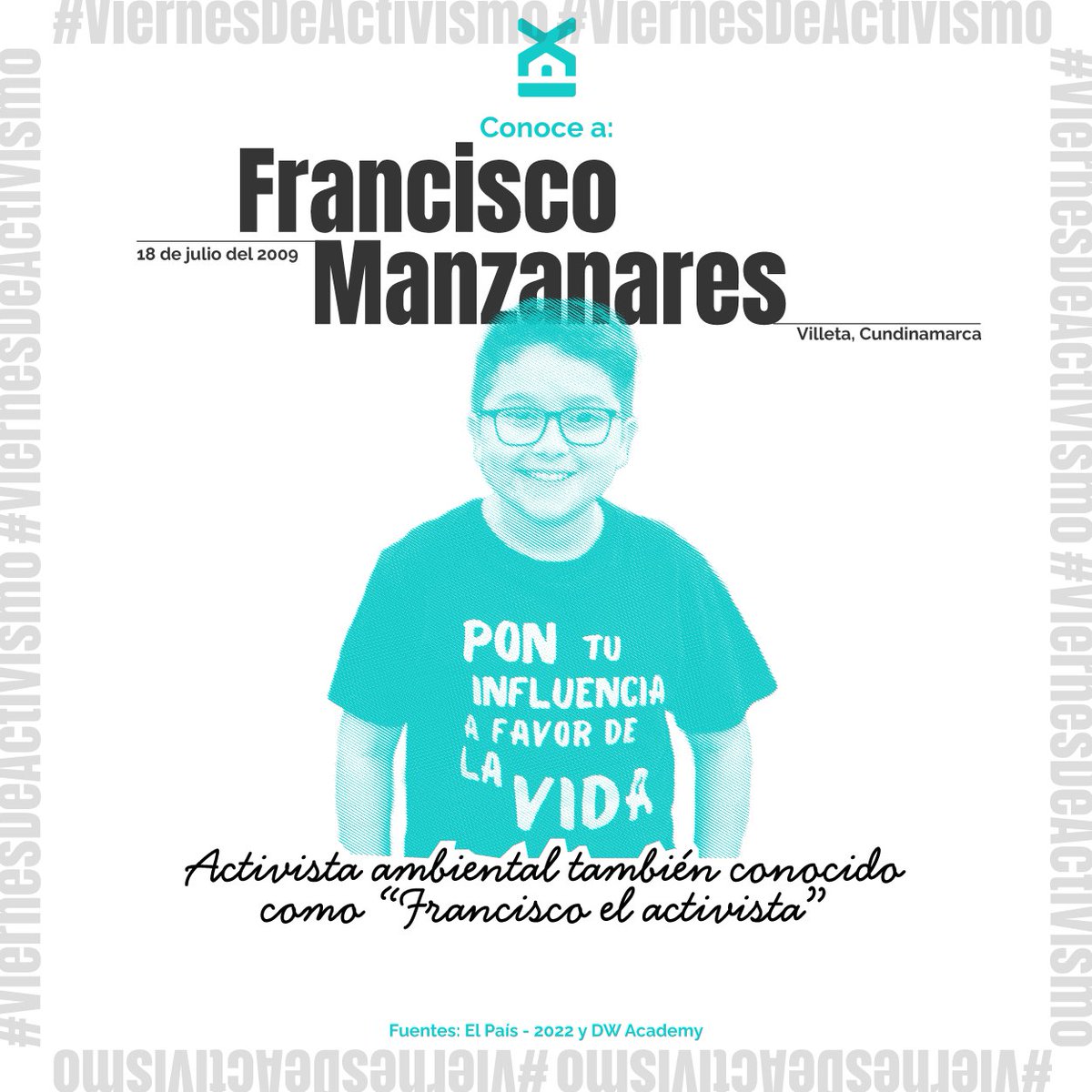 extituto's tweet image. En este #ViernesDeActivismo hablemos de Francisco Vera Manzanares @franciscoactiv2, activista ambiental de Cundinamarca, Colombia. 🌳♥️