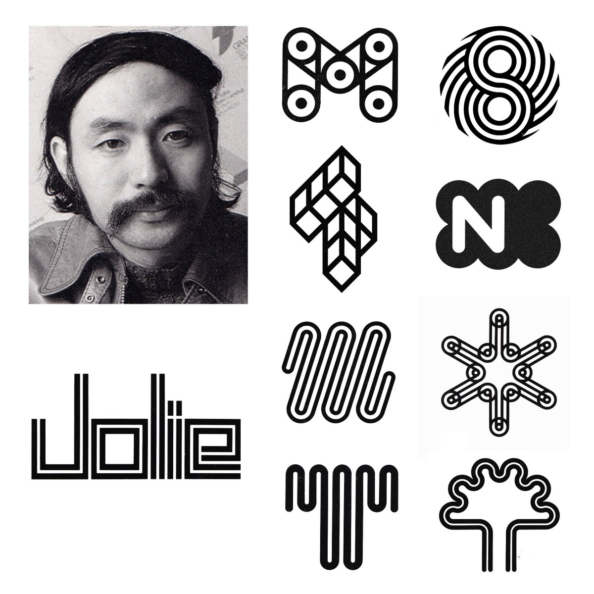 LogoArchive's tweet image. Yasaburo Kuwayama, Takenobu Igarashi &amp;amp; Kazumasa Nagai.
Discover more Japanese logos at logo-archive.org

#logos #branding #design #graphicdesign #designhistory