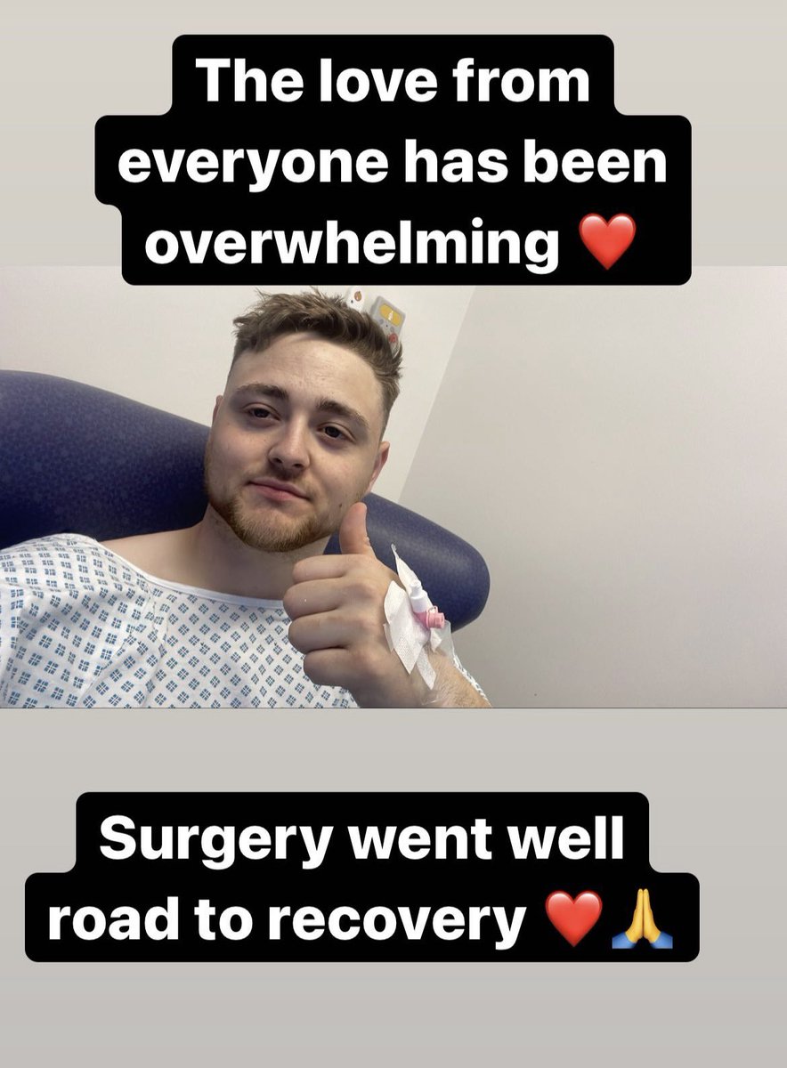 BrandonHague3's tweet photo. Can’t thank everyone enough for the support and love, back home after having plates and pins put in my ankle.

Appreciate you all ❤️ https://t.co/9gk9mAlk61