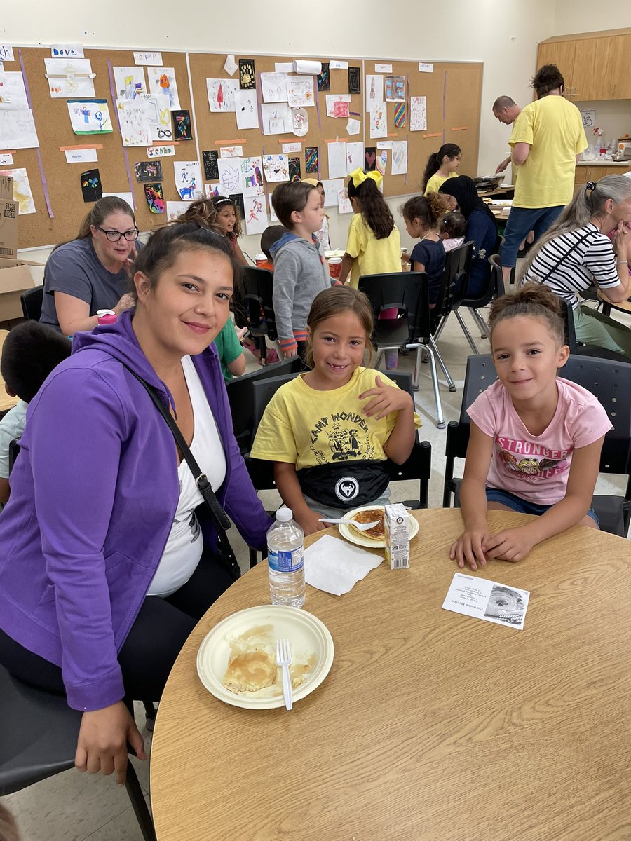 m13macdonald's tweet photo. Thank you @dannunzioFDK for making some delicious pancakes for our family breakfast this morning! (Recipe below) 

@NicoleBacarro11 @ClaraHowitt @gecdsbpro @LauraBa06241838 @MlleParaschak #campwonder #GECDSBSLP2022 https://t.co/qbeQy3YrHJ