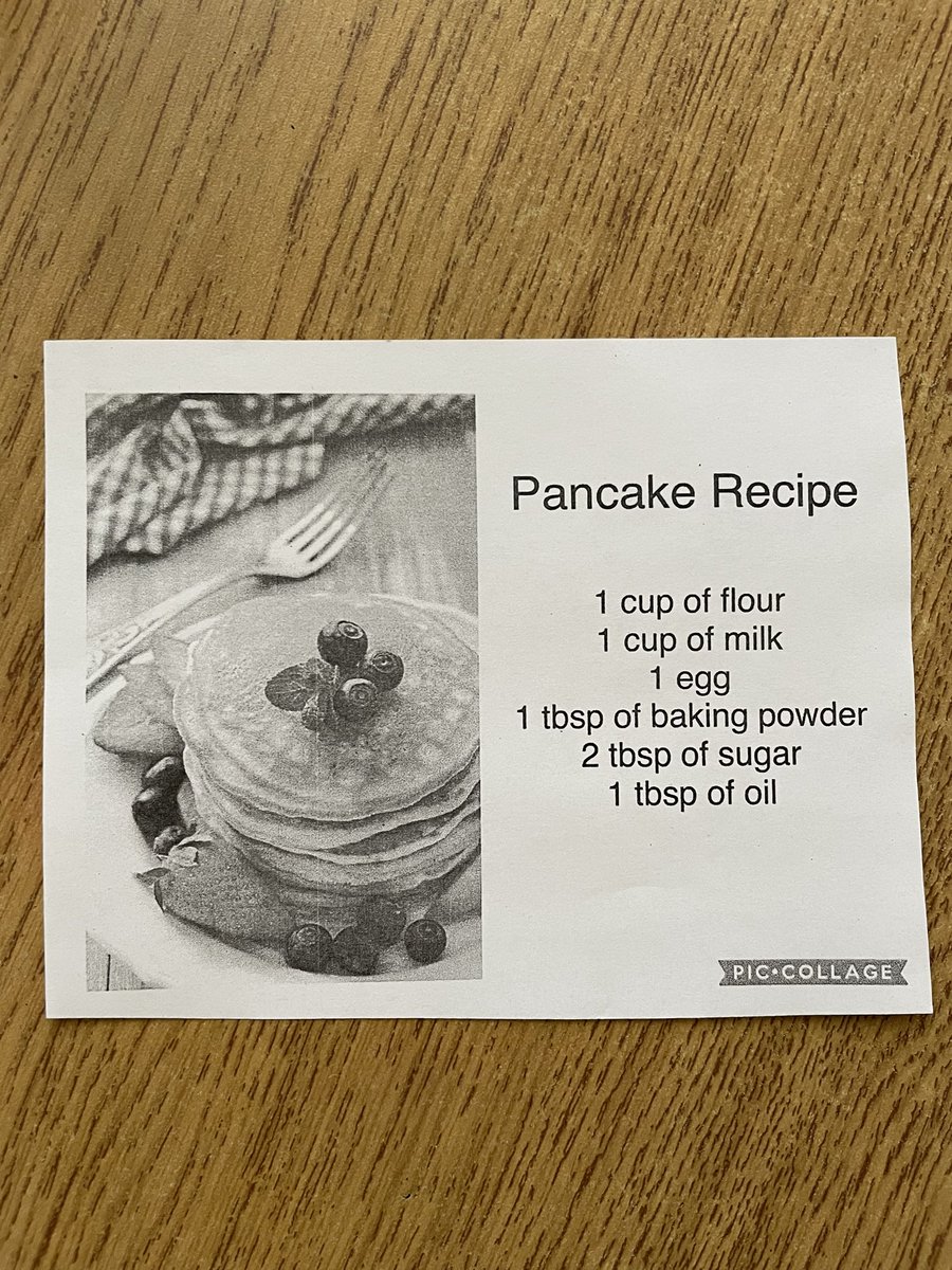 m13macdonald's tweet photo. Thank you @dannunzioFDK for making some delicious pancakes for our family breakfast this morning! (Recipe below) 

@NicoleBacarro11 @ClaraHowitt @gecdsbpro @LauraBa06241838 @MlleParaschak #campwonder #GECDSBSLP2022 https://t.co/qbeQy3YrHJ