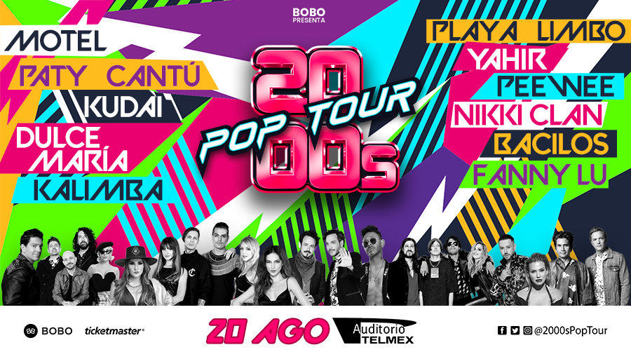 2000 pop tour guadalajara artistas