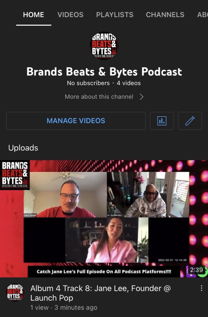 brandbeatbyte's tweet photo. Special announcement Brand Nerd’s! Check out our new Brand’s, Beats and Bytes Youtube channel. #subscribe #brandnerds #youtube #podcast 

https://t.co/gLDwbOwEx2 https://t.co/M7zFhZxplc