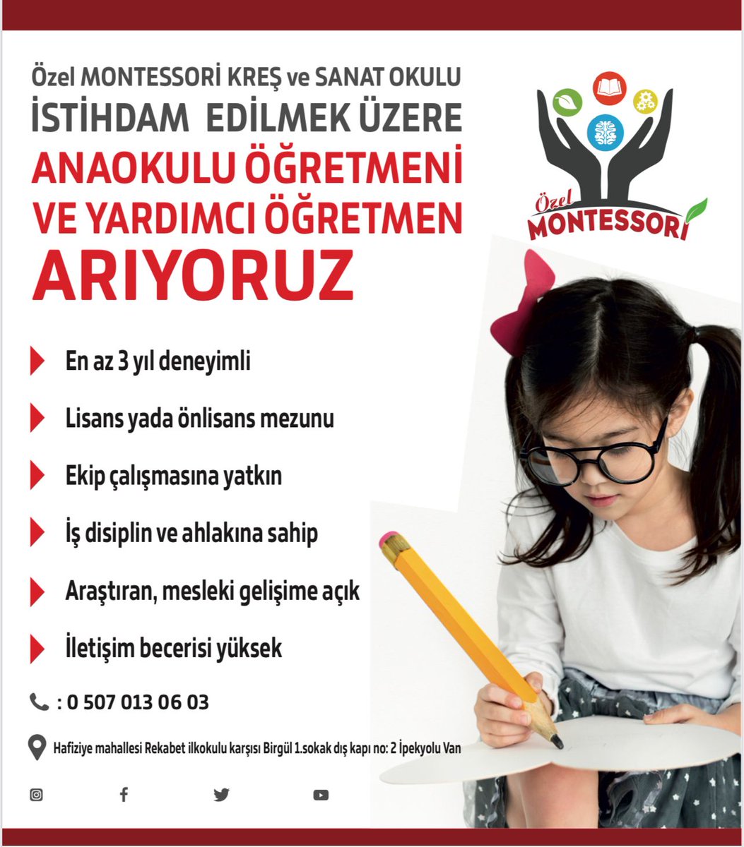 Alanında uzman ekip arkadaşları bekliyoruz.