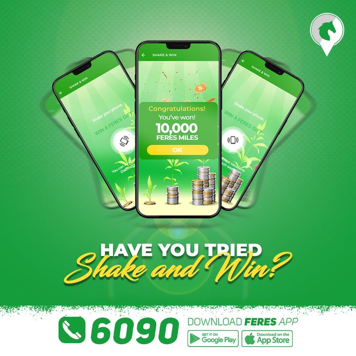FERESApps's tweet photo. Have you tried to shake and win?😳😳😳
Feres always comes with the biggest surprise for its customers.
so let's play and enjoy with #Feresapps.
#feresapps #ferestaxi #Call6090 https://t.co/TYMOoBB9Ou