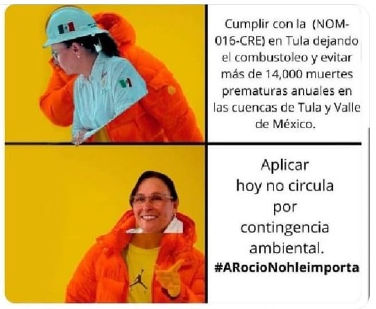 kevin12846's tweet photo. Cuando dobles no circula an echo alrededor de este año? Pusieron de cabeza a la ciudad y aún no se dan cuenta que los carros no contaminan tanto como la refinería de Tula #ARocioNohleimporta @SantiagoCreelM https://t.co/CwNXyqPqhM