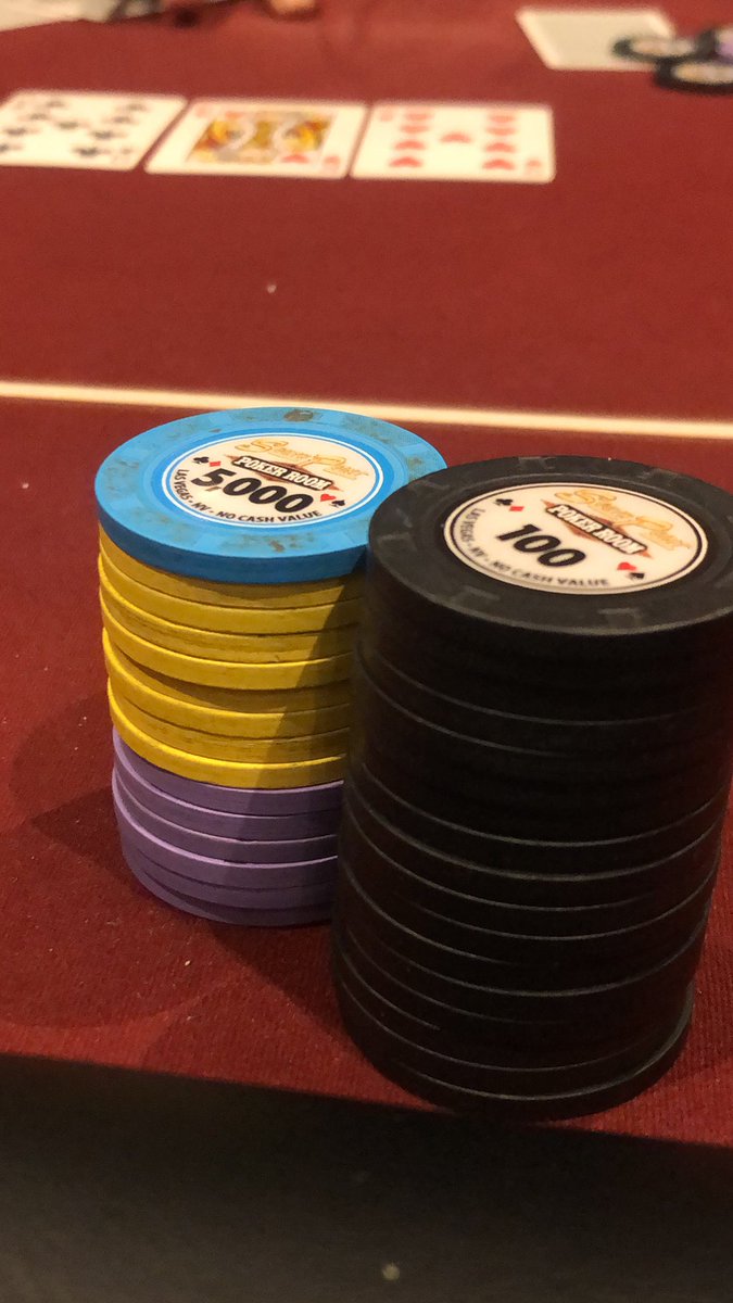 PepperStChrisM's tweet photo. Ridiculous river bluff shove from me in the super silly Southpoint $60 10am warmup - totally works! #Exploitive #SayNOtoGTO https://t.co/yc3Rlj6nux