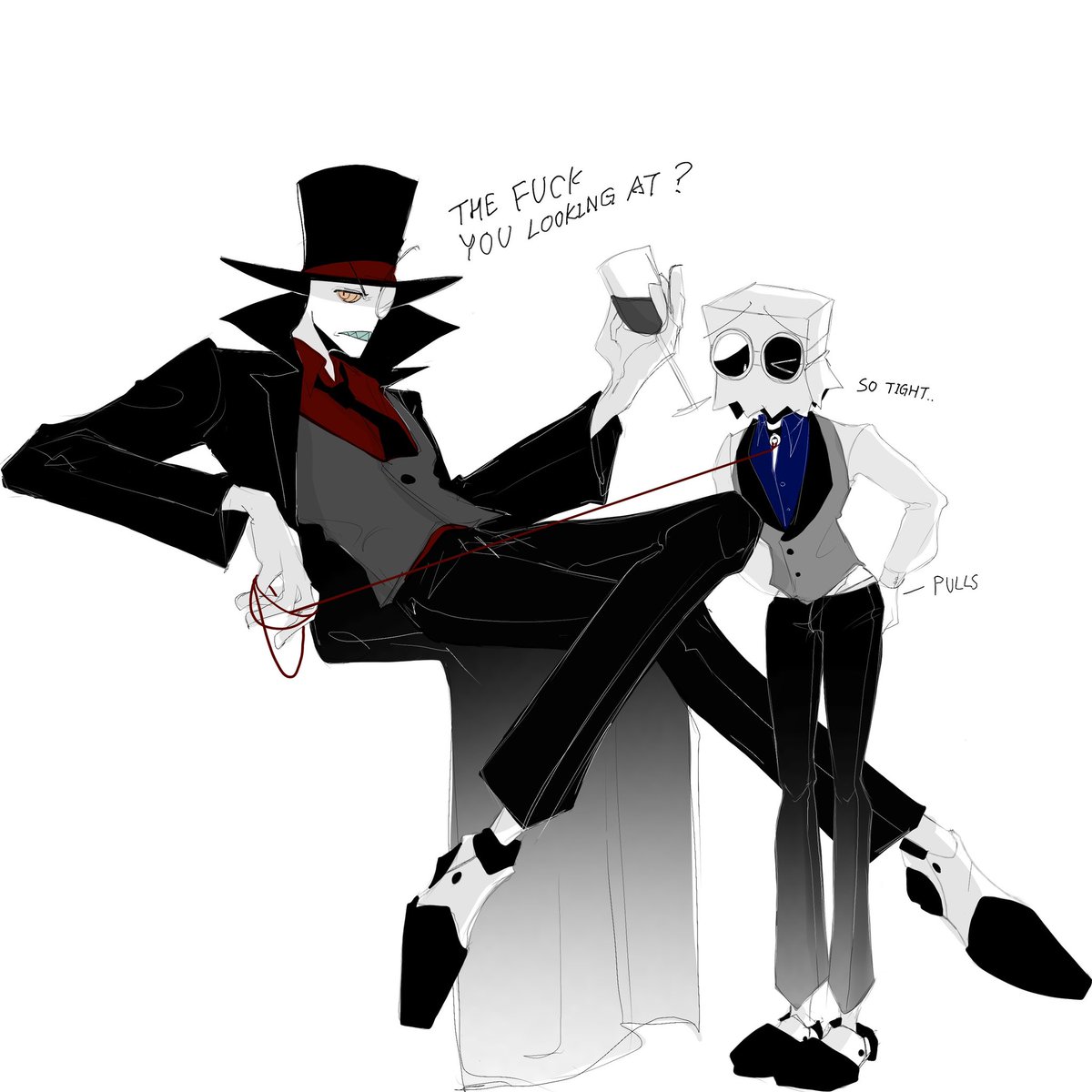 EMETICS_'s tweet image. NSFW🔞 #Villainous #BlackHat #DrFlug #PaperHat #bhf