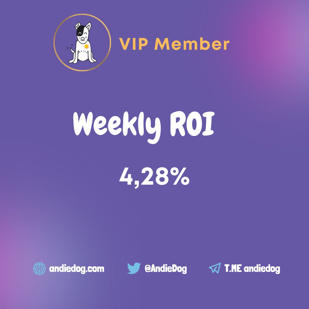 AndieDog's tweet photo. Hi everyone! π
Payments have already been completed! π
Would you like to be a VIP member and earn #USDT weekly? π°
Join and buy your pack here!
πππ
https://t.co/20mFbZbVAy
#andiedog #ROI #Crypto #BSC #cryptocurrency #tokens #andievip #bscgems #cryptocurrencies #PROFIT https://t.co/iTYVoLrOqf