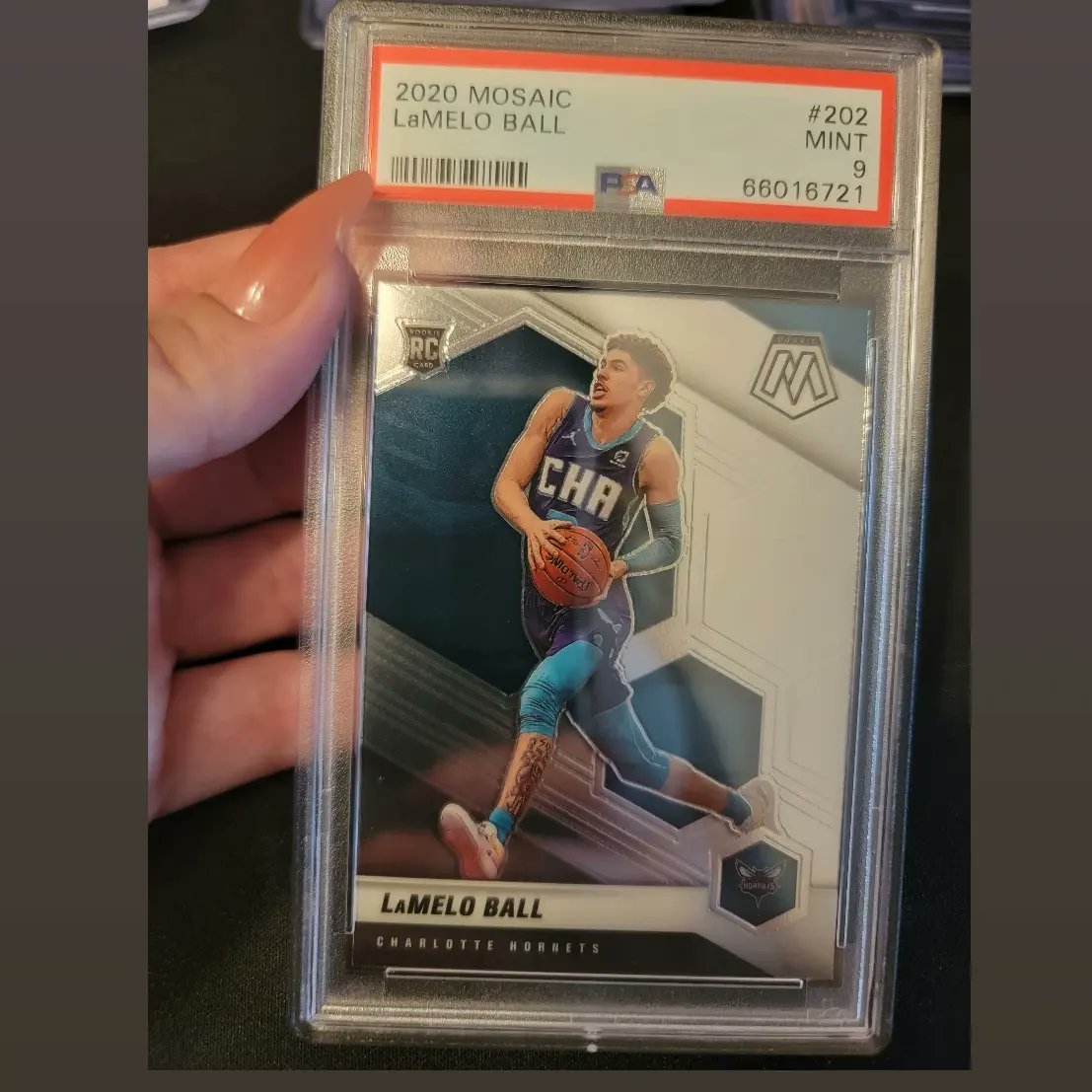 YAS_Cards's tweet photo. Lamelo PSA 9 that came back with my last aub..sub... 2 more coming back in the next one let's hope they're 10s!!!!

#girlswhocollect #lameloball #hornets #basketball #sub #psa #psa9 #Mosaic #basketballcards #collect #whodoyoucollect https://t.co/4BnKOVVEh8