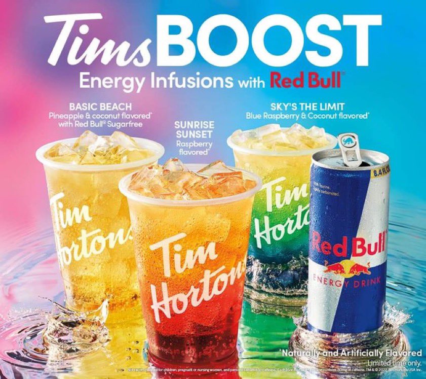 Tim Hortons launches line of Red Bull drinks