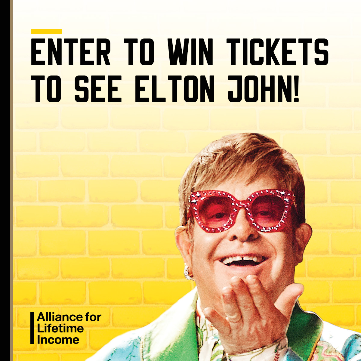 JeanStatlerALI's tweet photo. .@alincome is helping people see how #protectedincome and bucket lists go hand-in-hand. Enter now for your chance to live life to the fullest in LA at one of @EltonOfficial’s final shows before he retires from touring:
https://t.co/YjCGzTBQ02 https://t.co/cICpVVqjt7