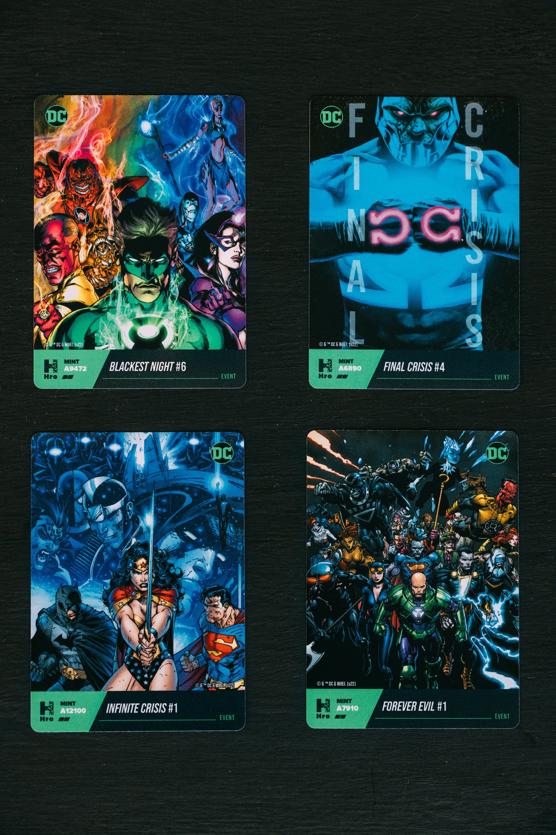DC HRO Hybrid Trading Cards from San Diego ComicCon (5) 5 Card Booster Packs