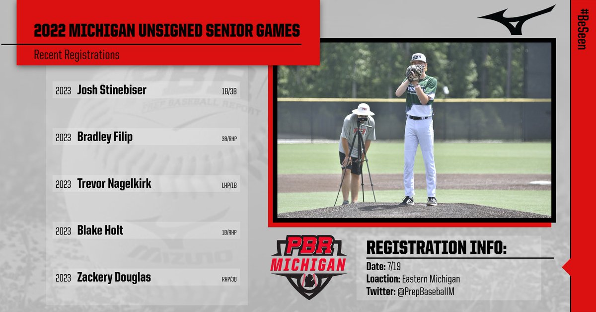 PrepBaseballMI's tweet photo. 🆘Uncommitted Seniors 🆘
Don’t miss the Unsigned Senior Games at EMU on 7/19.

Limited spots ⬇️

P: 2 spots
C: 1 spots
1B: 2 spots
MIF: 2 spots
3B: 1 spot
OF: 3 spots
🔗: https://t.co/ioCVA8Tgat

Welcome to the following players …

@joshstinebiser
@Bfilip54
@blake_holt8 https://t.co/FM7rNU6d6M