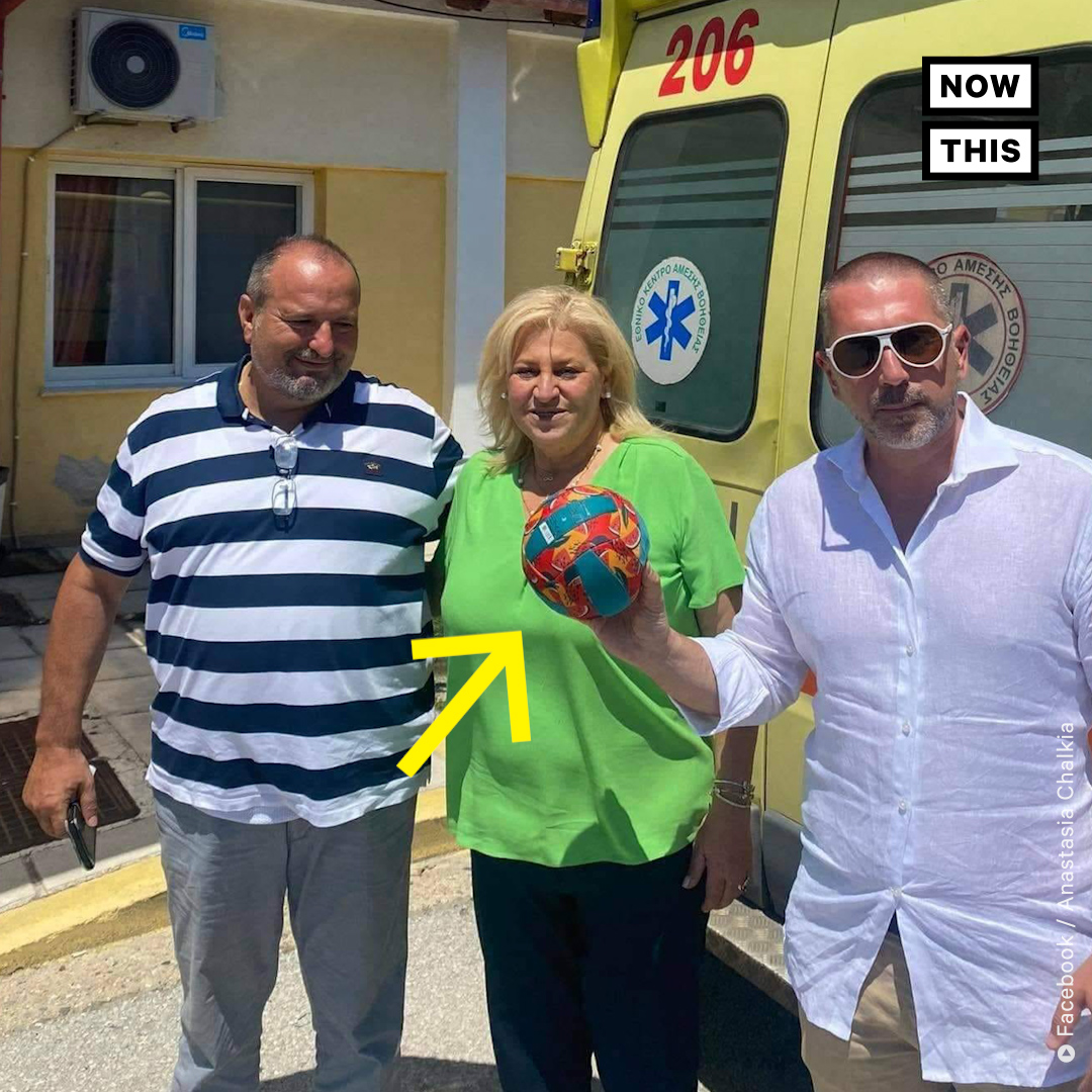 He told local media the ball helped him float even though it was only partially inflated. First responders in helicopters ultimately found him after 18 hours in open water.